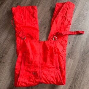 Obermeyer Bright Red Snow Bib/Jumpsuit